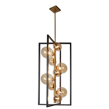 Glasgow Nine Light Pendant | Dainolite at Lightology Glasgow Nine Light Pendant