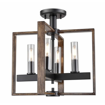 Blairmore Semi Flush Ceiling Light | DVI Lighting at Lightology Blairmore Semi Flush Ceiling Light