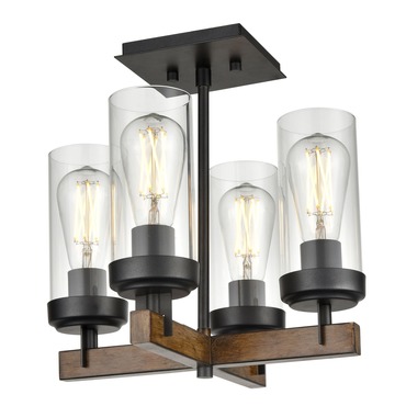 Okanagan Semi Flush Ceiling Light | DVI Lighting at Lightology Okanagan Semi Flush Ceiling Light