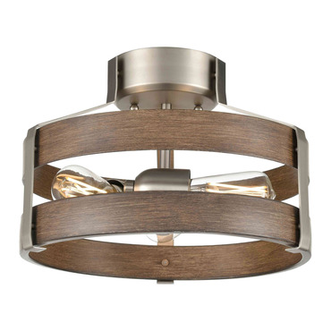 Fort Garry Semi Flush Ceiling Light | DVI Lighting at Lightology Fort Garry Semi Flush Ceiling Light