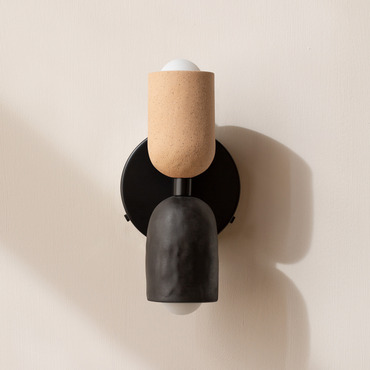 Ceramic Up Down Wall Sconce | In Common With at Lightology Ceramic Up Down Wall Sconce