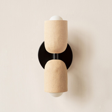 Ceramic Up Down Slim Wall Sconce | In Common With at Lightology Ceramic Up Down Slim Wall Sconce