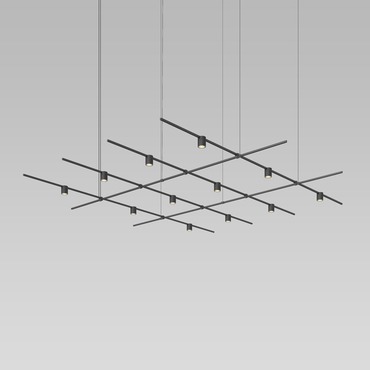 Suspenders Gridscape Pendant w/ Precise Direct Cylinders | SONNEMAN - A Way of Light at Lightology Suspenders Gridscape Pendant w/ Precise Direct Cylinders