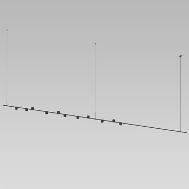 Suspenders Linear Pendant with Direct Mount Cubes