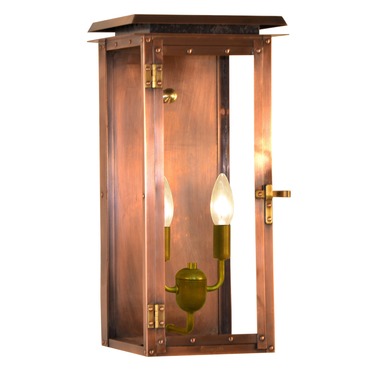 Hyland Flush Outdoor Wall Light | The CopperSmith at Lightology Hyland Flush Outdoor Wall Light