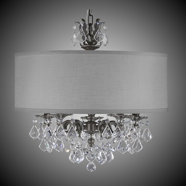 Llydia 5 Light Chandelier | American Brass & Crystal at Lightology Llydia 5 Light Chandelier