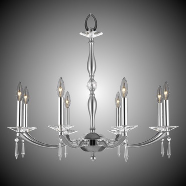 Kensington Chandelier | American Brass & Crystal at Lightology Kensington Chandelier