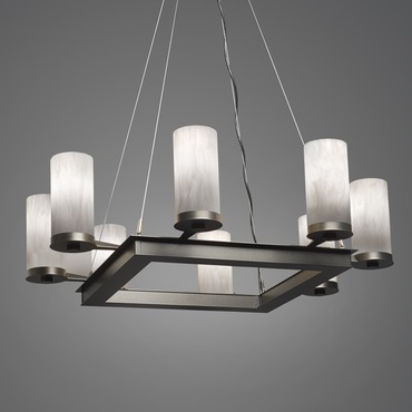 Radius Square Chandelier | UltraLights at Lightology Radius Square Chandelier
