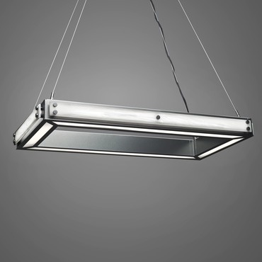 Strata Rectangle Rivet Pendant | UltraLights at Lightology Strata Rectangle Rivet Pendant