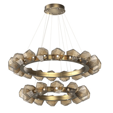 Gem Two Tier Radial Ring Chandelier