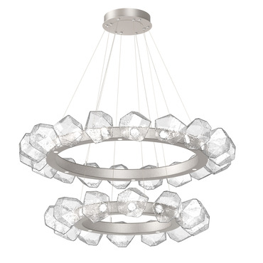 Gem Two Tier Radial Ring Chandelier | Hammerton Studio at Lightology Gem Two Tier Radial Ring Chandelier