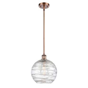 Athens Deco Swirl Stem Hung Pendant | Innovations Lighting at Lightology Athens Deco Swirl Stem Hung Pendant