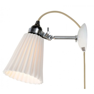 Hector Pleat Plug-in Wall Sconce