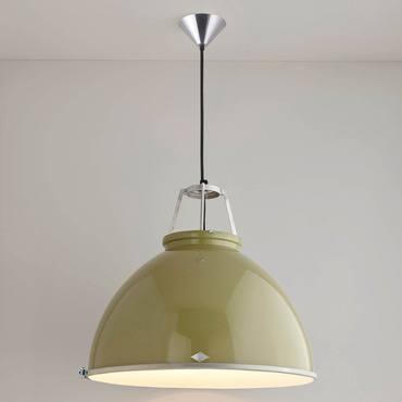Titan Size 5 Pendant with Etched Glass Diffuser | Original BTC at Lightology Titan Size 5 Pendant with Etched Glass Diffuser