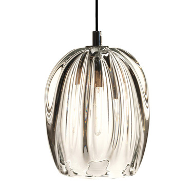 Thick Clear Barnacle Barrel Pendant