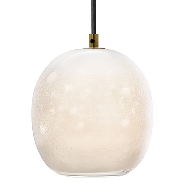 White Bubble Barrel Pendant