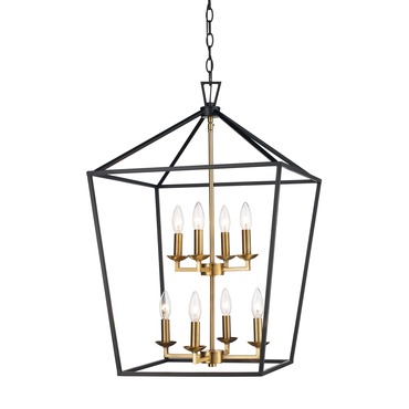 Tapered Lantern Foyer Pendant | Trans Globe at Lightology Tapered Lantern Foyer Pendant