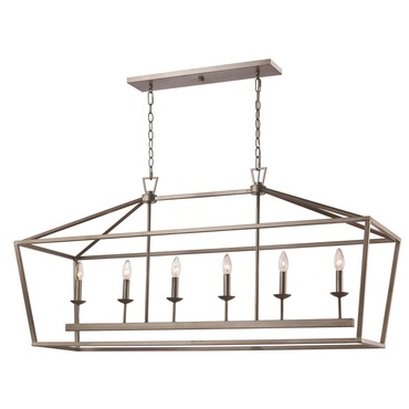 Tapered Lantern Linear Pendant | Trans Globe at Lightology Tapered Lantern Linear Pendant