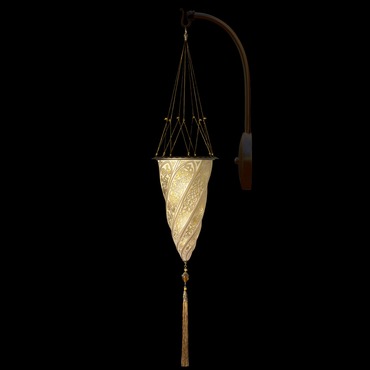 Cesendello Silk Arc Wall Sconce | Venetian Designs at Lightology Cesendello Silk Arc Wall Sconce