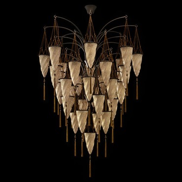 Cesendello Glass Cascade Chandelier | Venetian Designs at Lightology Cesendello Glass Cascade Chandelier