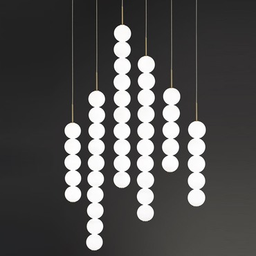 Abacus Linear Multi Light Pendant | Terzani USA at Lightology Abacus Linear Multi Light Pendant