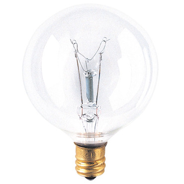 G16.5 Candelabra Base Globe 40W 130V 40-PACK | Bulbrite at Lightology G16.5 Candelabra Base Globe 40W 130V 40-PACK