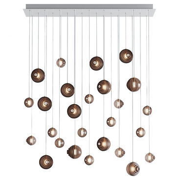 Dark & Bright Star Linear Chandelier | Bomma at Lightology Dark & Bright Star Linear Chandelier