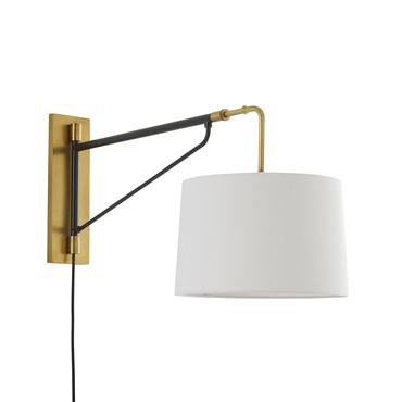 Anthony Plug-In Wall Sconce | Arteriors Home at Lightology Anthony Plug-In Wall Sconce