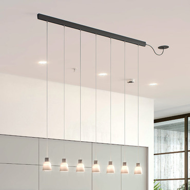 Drip Linear Ceiling Light Pendant | Bover at Lightology Drip Linear Ceiling Light Pendant
