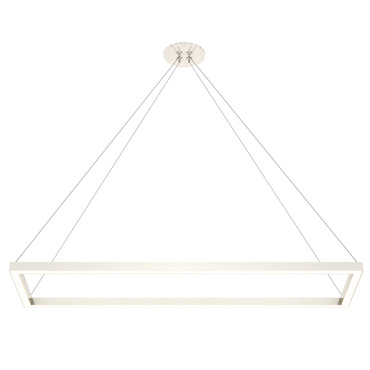 MIYO Cirrus Rectangle Warm Dim Suspension w/ Center Power | PureEdge Lighting at Lightology MIYO Cirrus Rectangle Warm Dim Suspension w/ Center Power