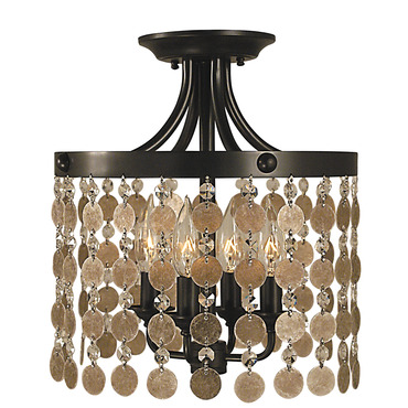 Naomi Semi Flush Ceiling Light | Framburg at Lightology Naomi Semi Flush Ceiling Light