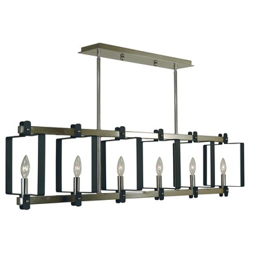 Camille Linear Chandelier | Framburg at Lightology Camille Linear Chandelier