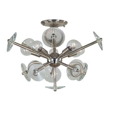 Apogee Semi Flush Ceiling Light | Framburg at Lightology Apogee Semi Flush Ceiling Light