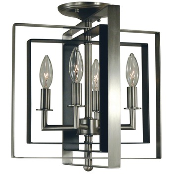 Symmetry Semi Flush Ceiling Light