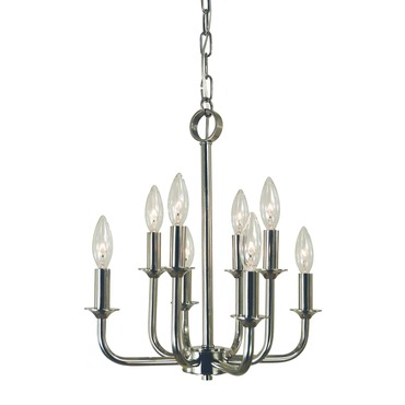 Boulevard Simple Chandelier | Framburg at Lightology Boulevard Simple Chandelier