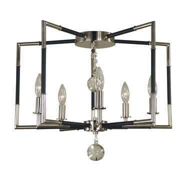 Felicity Semi Flush Ceiling Light | Framburg at Lightology Felicity Semi Flush Ceiling Light
