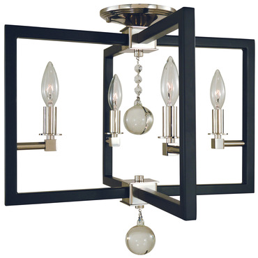 Minimalist Elegant Semi Flush Ceiling Light | Framburg at Lightology Minimalist Elegant Semi Flush Ceiling Light