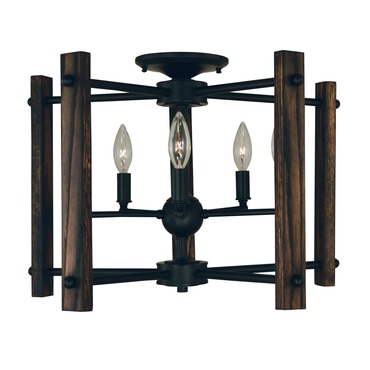 Modern Farmhouse Semi Flush Ceiling Light | Framburg at Lightology Modern Farmhouse Semi Flush Ceiling Light