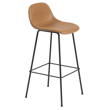 Fiber Stool With Backrest Tube Base
