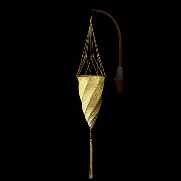 Cesendello Silk Arc Wall Sconce | Venetian Designs at Lightology Cesendello Silk Arc Wall Sconce