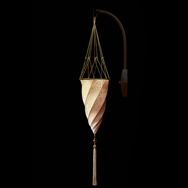 Cesendello Silk Arc Wall Sconce | Venetian Designs at Lightology Cesendello Silk Arc Wall Sconce