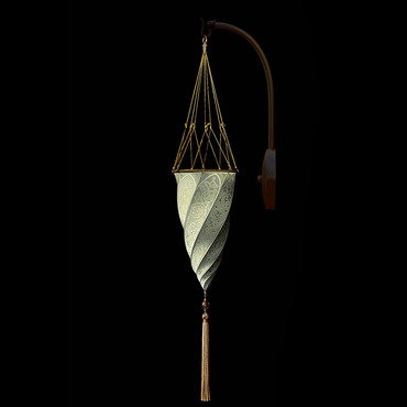 Cesendello Silk Arc Wall Sconce | Venetian Designs at Lightology Cesendello Silk Arc Wall Sconce