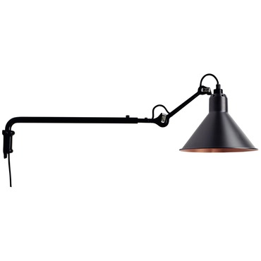 Lampe Gras N203 Conic Shade Telescoping Wall Sconce | DCWEditions at Lightology Lampe Gras N203 Conic Shade Telescoping Wall Sconce