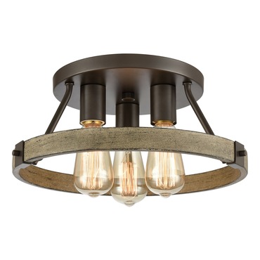 Transitions Semi Flush Ceiling Light | Elk Home at Lightology Transitions Semi Flush Ceiling Light