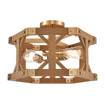 Structure Semi Flush Ceiling Light