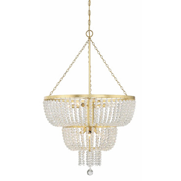 Rylee Tier Chandelier | Crystorama at Lightology Rylee Tier Chandelier
