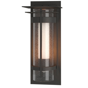 Banded XL Seeded Top Plate Outdoor Wall Sconce