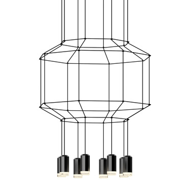 Wireflow Octagonal Pendant | Vibia at Lightology Wireflow Octagonal Pendant