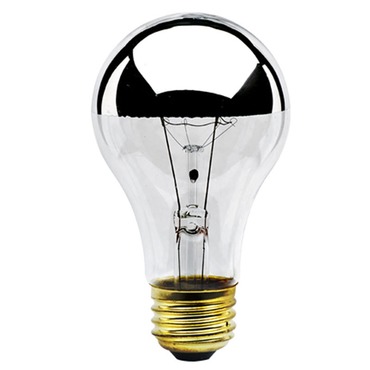A19 Med Base Half Chrome 60W 120V 8-PACK