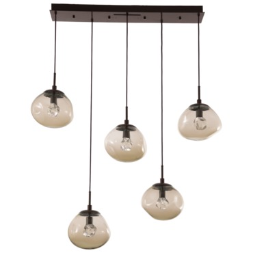 Nova Gem Linear Multi Light Pendant | Hammerton Studio at Lightology Nova Gem Linear Multi Light Pendant